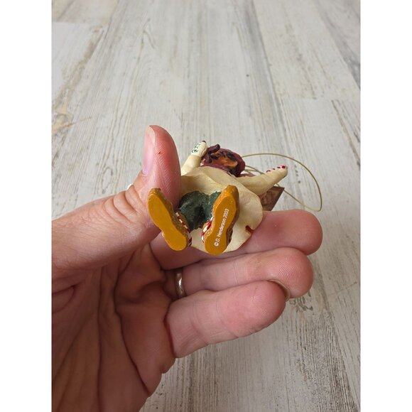 Drolleries d henderson elf candy cane cookie ornament as is Xmas tree demdaco - Picture 8 of 8